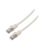 Patch cord F/UTP 6 litat CCA PVC alb 1m 26AWG