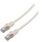 Patch cord F/UTP 6 litat CCA PVC alb 1m 26AWG