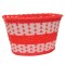 Cos plastic tesut Oxford Junior, rosu/alb