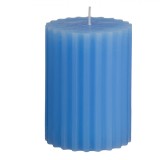 Lum&acirc;nare Decorativă, Aromă Fresh Linen, Bleu, Parafină, 7x9.5cm, Timp Ardere 35 Ore, Oem