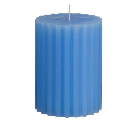 Lum&amp;acirc;nare Decorativă, Aromă Fresh Linen, Bleu, Parafină, 7x9.5cm, Timp Ardere 35 Ore foto
