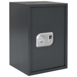 vidaXL Seif electronic digital cu &icirc;ncuietoare cu amprentă 31x35x50 cm din oțel