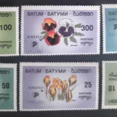 Batum plante flori , flora serie 6v MNH