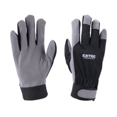 EXTOL PREMIUM manu?a de lucru; combinata, palma din piele sintetica, spate din LUREX, marime: 11&amp;amp;#039; foto