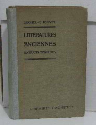 Litteratures anciennes / J. Boitel, E. Jolivet foto