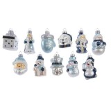 Cumpara ieftin Decoratiune - Glitter Figurines with Hanger - Silver and Blue - mai multe modele | Kaemingk