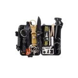 Kit supravietuire / turism TRIZAND, 32 in 1, cutie de transport, culoare neagra