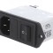 Conector alimentare AC C14, 10A 250V