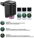 Kit complet odorizant auto dispenser inteligent + 3 rezerve ulei esential natural