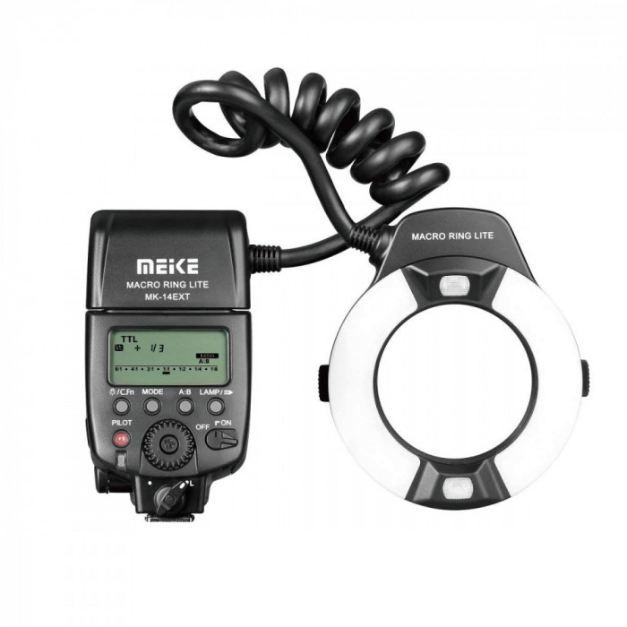 Meike MK-14EXT Blitz macro i-TTL pentru Nikon