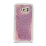 Husa SAMSUNG Galaxy A71 - Glitter Lichid Perle (Roz-Auriu)