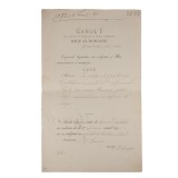 Decret de &icirc;mpăm&acirc;ntenire, semnat olograf de regele Carol I, 1899