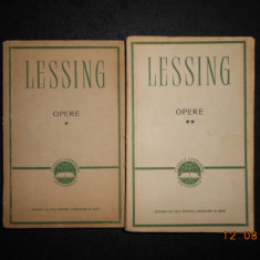 GOTTHOLD EPHRAIM LESSING - OPERE 2 volume (1958)