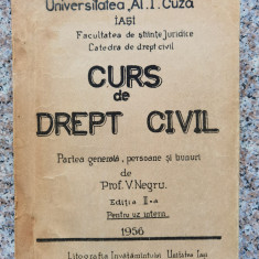 Curs De Drept Civil Partea Generala, Persoane Si Bunuri Editi - V. Negru ,553904