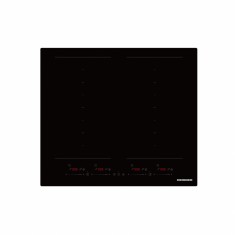 Plita incorporabila Heinner HBHI-M4ZB2FXSMTC, Inductie, 4 zone de gatit, Bridge, Boost, Slim, Control touch, Timer, Protectie copii, Indicator caldura