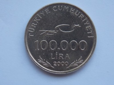100000 LIRA 2000 TURCIA foto