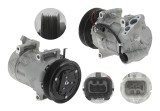 Compresor AC Renault Kadjar 20, Megane 20, Scenic 20; motor 1.5 dci, cod compresor PXC14, diametru fulie 125mm, 6 nervuri, iesire 15,5mm, intrare