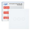 Resigilat: Intrerupator Triplu Touch PNI SH303, Sticla, Alb, LED, Tactil