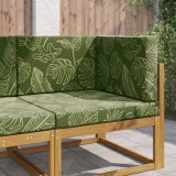 vidaXL Perna pentru canapea de exterior 3 pcs Design cu frunze 900877