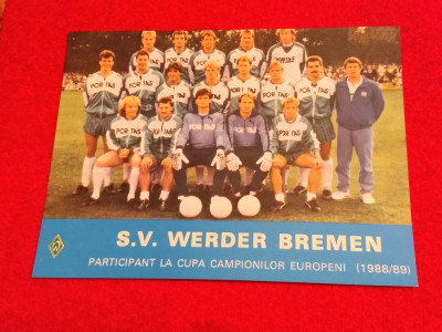 Foto echipa fotbal - WERDER BREMEN (sezonul 1988/1989) foto