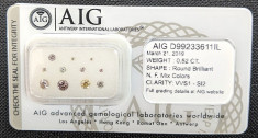 Lot 11 Diamante 0.52 ct Certificat autenticitate foto