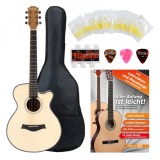 Cumpara ieftin Rocktile WSC-100C NT Set chitara acustica concert western cutaway natur