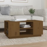 VidaXL Măsuță de cafea, maro miere, 90x49x40,5 cm, lemn masiv de pin