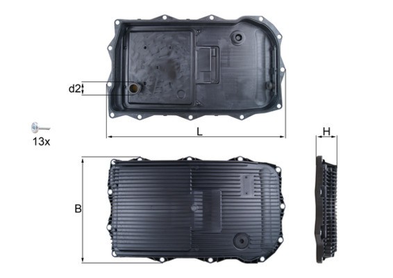 MAHLE HX 184KIT Baie ulei, cutie viteze automata