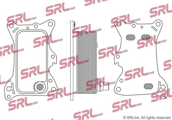 Radiator racire ulei motor, termoflot Mercedes A-Class 19, B-Class, Cla-Class, Gla-Class, Sprinter, motor: 1.8 CDI, 2.1 CDI, garnituri incluse,