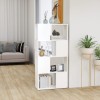 VidaXL Bibliotecă/Separator cameră, alb, 60x24x124,5 cm, PAL
