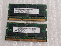 Memorie laptop Micron 2GB DDR3 SO-DIMM PC3-10600S 1333MHz - poze reale foto