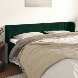 vidaXL Tăblie de pat cu aripioare verde &icirc;nchis 203x23x78/88 cm catifea 3117213
