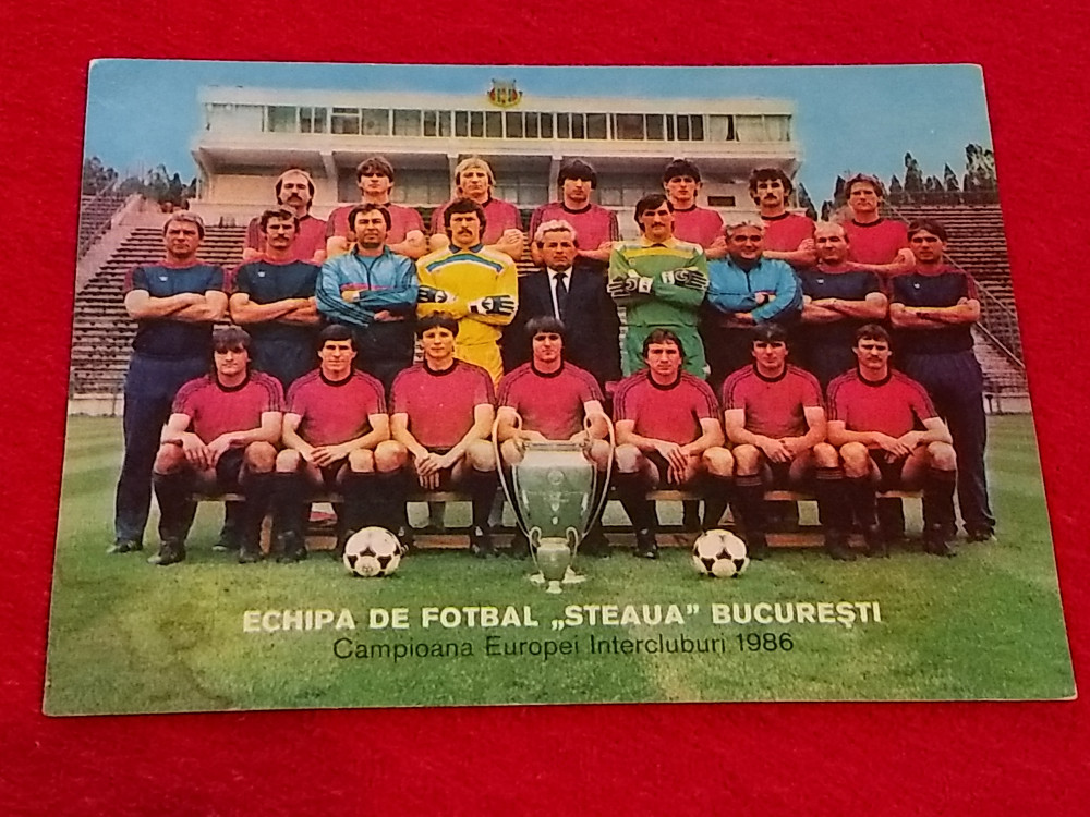 Foto fotbal - STEAUA BUCURESTI (Castigatoarea CCE 1986)
