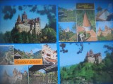 HOPCT LOT 3396 -4 CARTI POSTALE-CASTELUL BRAN-JUD BRASOV-CIRCULATE, Circulata, Printata
