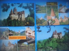 HOPCT LOT 3396 -4 CARTI POSTALE-CASTELUL BRAN-JUD BRASOV-CIRCULATE