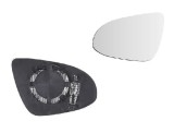 Geam oglinda exterioara cu suport fixare Toyota Aygo, 06.2014-; Citroen C1, 06.2014-; Peugeot 108, 06.2014-, Stanga, incalzita; geam convex; cromat