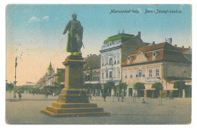 377 - TARGU-MURES, Market, Romania - old postcard - used - 1917 foto