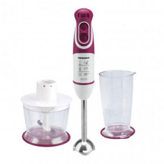 Blender de mana Heinner Charm HB-600BG, multifunctional: tocator, tel si cana de mixat, 600W, 2 viteze + turbo