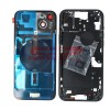 Carcasa Completa iPhone 15 Plus Neagra Originala + Suport SIM, Butoane, Flex Magsafe, Geam Camera