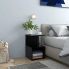 VidaXL Noptiere, 2 buc., negru, 35x35x55 cm, PAL 806349