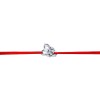 Bratara snur reglabil, argint 925, bufnita brodata, jolie silver, 0.4 g, 1.2 cm x 1 cm