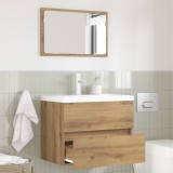 VidaXL Set de mobilă pentru baie 2 piese Stejar artizanal Lemn prelucrat
