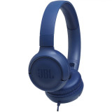 Casti On Ear JBL Tune 500, Cu fir, Albastru