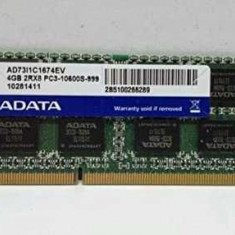 Memorie Laptop Adata/Asint 4GB DDR3 PC3-10600S 1333Mhz 1.5V