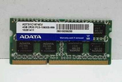 Memorie Laptop Adata/Asint 4GB DDR3 PC3-10600S 1333Mhz 1.5V foto