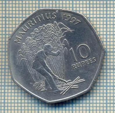 12106 MONEDA - MAURITIUS - 10 RUPEES -ANUL 1997 -STAREA CARE SE VEDE foto