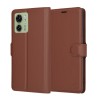 Husa Motorola Edge 40 Techsuit Leather Folio, maro