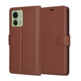 Techsuit - Leather Folio - Motorola Edge 40 / Edge (2023) - Brown