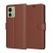 Husa Motorola Edge 40 Techsuit Leather Folio, maro