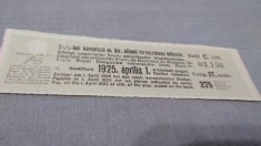 CUPOANE /BON DE TREZORERIE CU REDUCERE 1925 UNGARIA